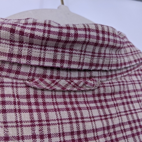 Tommy Hilfiger Men's Linen Blend Shirt Plaid - Picture 10 of 10